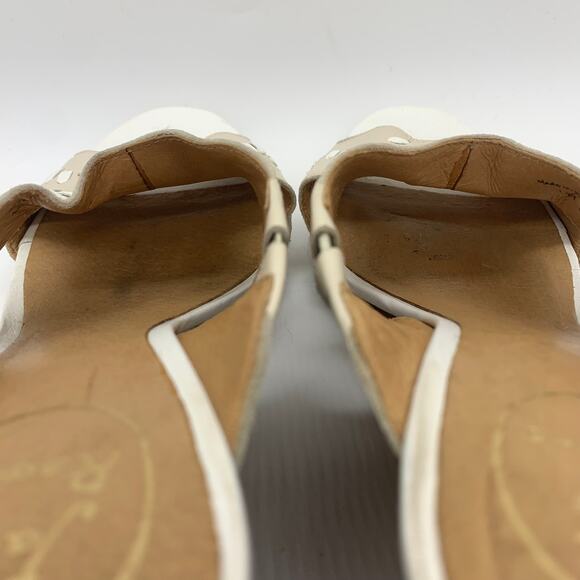Jack Rogers Sophia Wedge Heel Sandals Size 7.5 Bone White Slip On - Picture 5 of 9